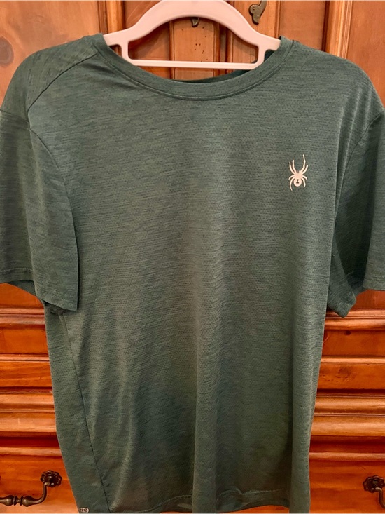 Spyder Other - Spyder Men's Heather Forest Green Short-Sleeve Performance Tee